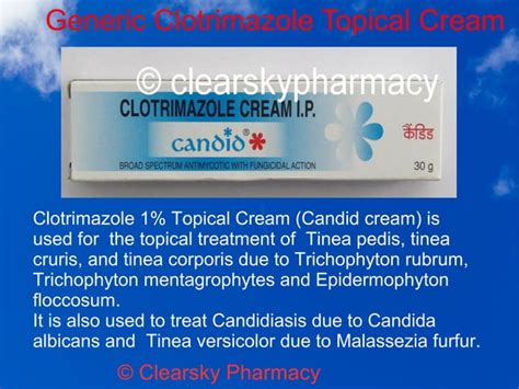 Candid Clotrimazole 1 Topical Cream Ppt