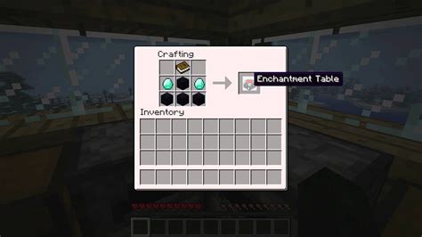 Minecraft How To Make An Enchantment Table Youtube
