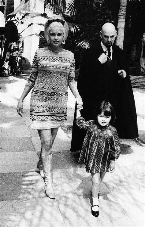 Jayne Mansfield With Daughter Mariska Hargitay And Church Of Satan