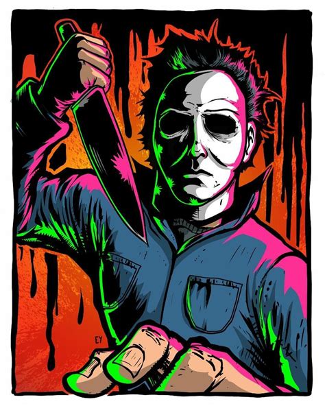 Michael Myers Horror Artwork Horror Movie Art Michael Myers Art