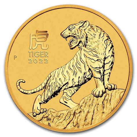 Monedas De Oro Calendario Lunar Moneda De Oro A O Del Tigre De