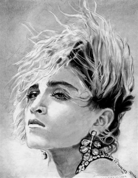 How To Draw Madonna Step By Step Drawing Guide By Catlucker Dragoart