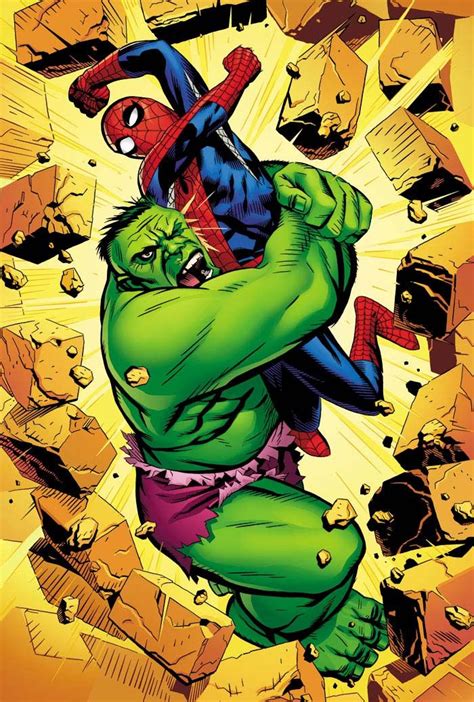 Hulk Vs Spider Man By Michael Golden Hulk Marvel Spiderman Comic