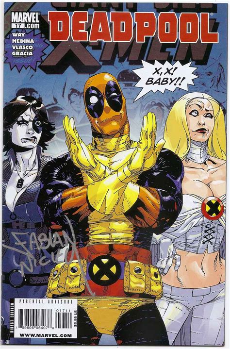 Deadpool Vol 2 17 X Men Trainee Signed Fabian Nicieza Brooklyn Comic Shop