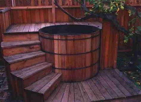 See these excellent ideas to create a diy hot tub perfect for your budget and needs. redwood hot tubs | diy | Pinterest