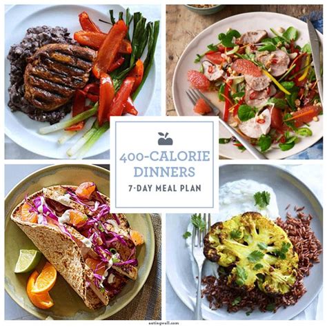 Lose the cholesterol, not the taste. 7-Day Meal Plan: 400-Calorie Dinners | Foods to reduce ...