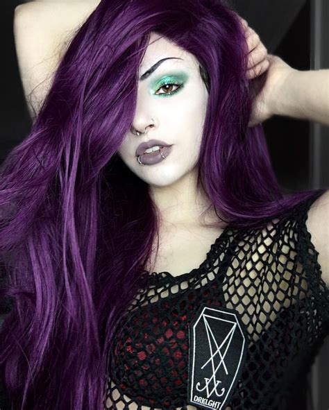 Pin By Kata Murlok On Megan Mayhem Goth Hair Goth Beauty Gothic Hairstyles