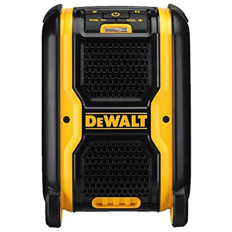 Runs off dewalt® 12v/20v max* battery packs. DEWALT 20V MAX Bluetooth Speaker for Jobsite (DCR006 ...