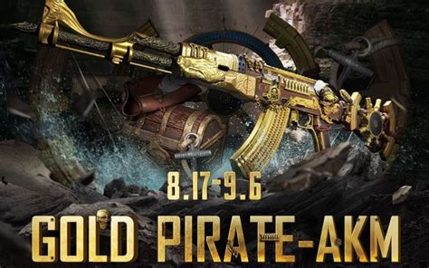 Pubg Mobile The Legendary Gold Pirate Akm Skin Is Now Available