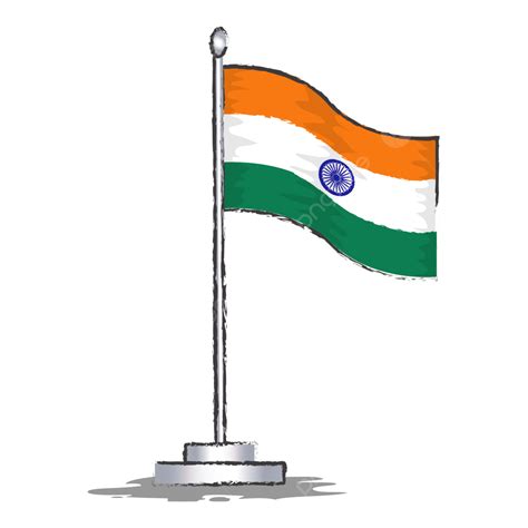Indian Flag Vector Illustration Indian Flag Symbol National Png And