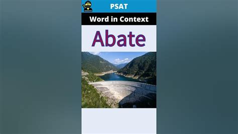 Abate Psat Word In Context Youtube In 2022 Word Challenge