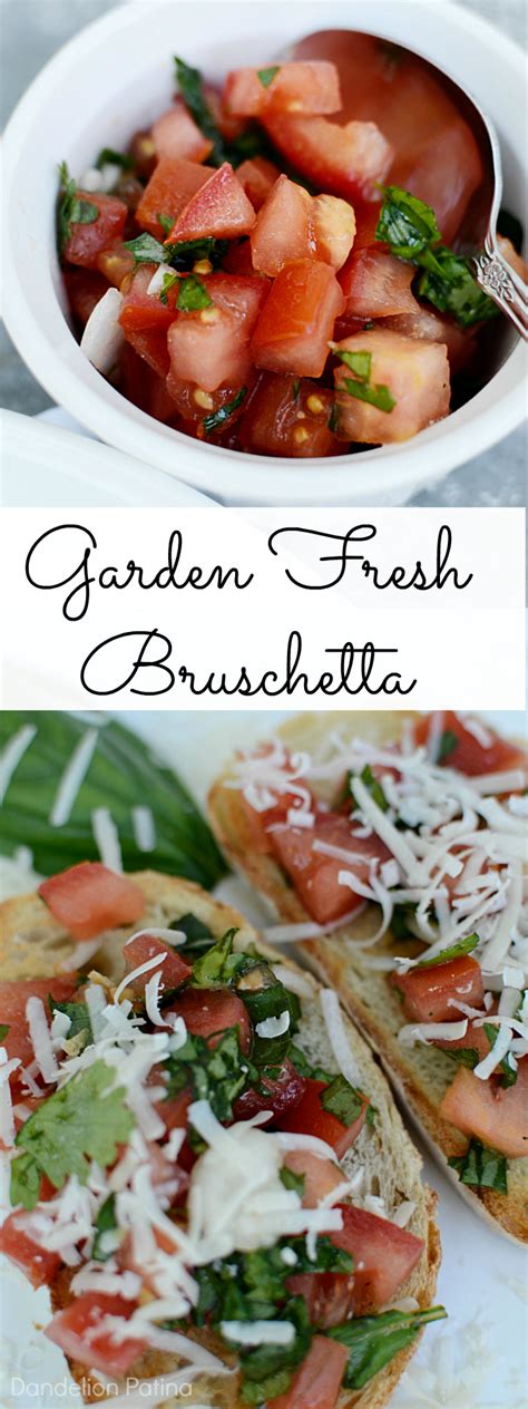 Garden Fresh Bruschetta Dandelion Patina