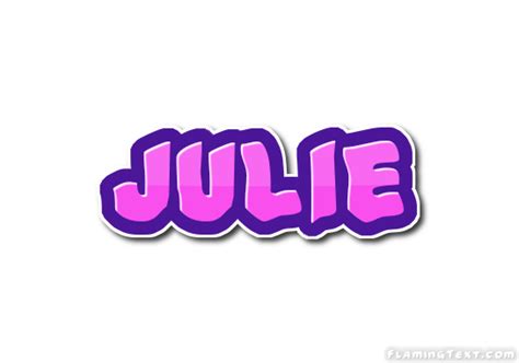 Julie Logo Free Name Design Tool From Flaming Text