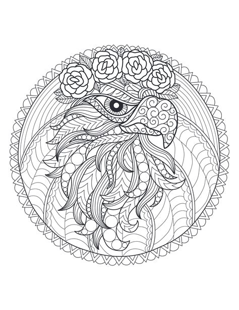 Mandala Animals Coloring Book 2 40 Coloring Pages For Etsy
