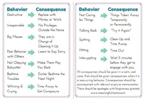 Consequences That Make Sense Kids Behavior Rules For Kids