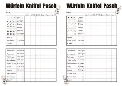 Kniffelzettel kostenlos ausdrucken / pdf knollos webservice. Kniffelzettel Kostenlos Ausdrucken : Arbeitsblatt ...