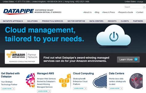 Managed Services And Infrastructure Provider Datapipe Partners With
