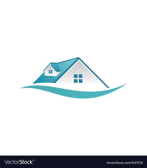 Create a logo from 1000s of logo templates! House roof construction business logo Royalty Free Vector
