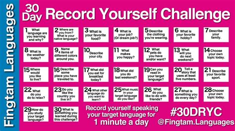 Thirty Day Record Yourself Challenge Beginner Edition Youtube