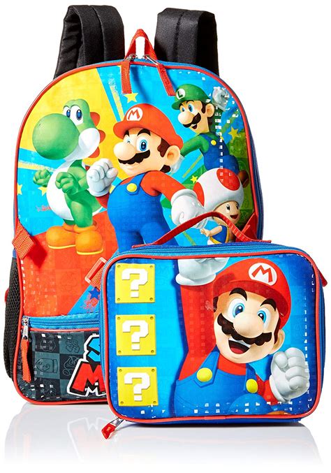 Super Mario Bros School Backpacks And Lunch Bags Cool Stuff To Buy