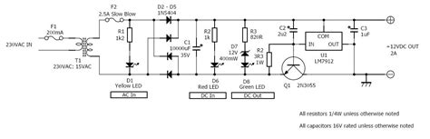 12 Volt 2n3055 Transistor Amplifier Circuit Diagram