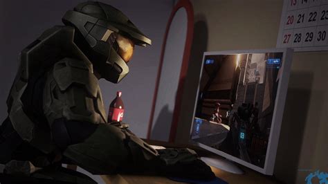 Master Chief Playing Halo 2 Anniversary On Pc Rhalo