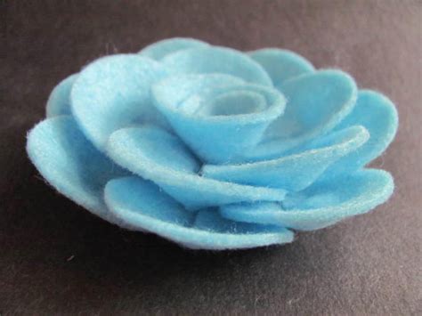 Felt Rose Pattern Penny Rose No Sew Felt Flower Tutorial Etsy