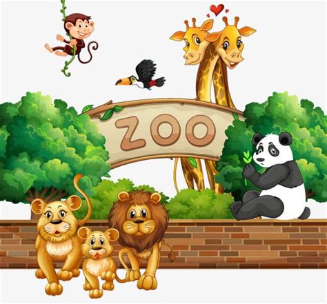 Cartoon Clip Art Of Zoo Imagesee