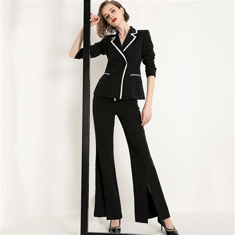 Women Blazer And Pants Set Suit Businesstwo Piece Suitblazer Etsy