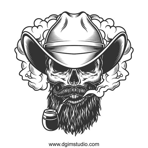 Pin On Created With Skull Creator Retro Skull With Beard Mustache Tee