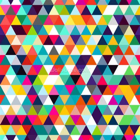 Mosaic Triangles Wallpaper Wallsauce Uk