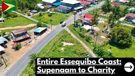 Essequibo Coast Entire Driving Around Supenaam To Charity Youtube