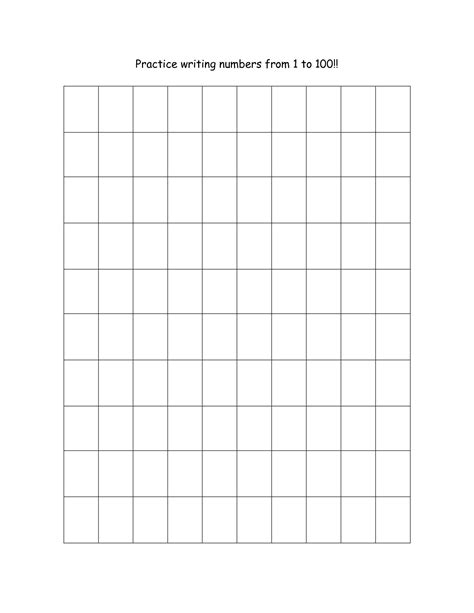 13 Best Images Of Practice Writing Numbers 1 100 Worksheet Number