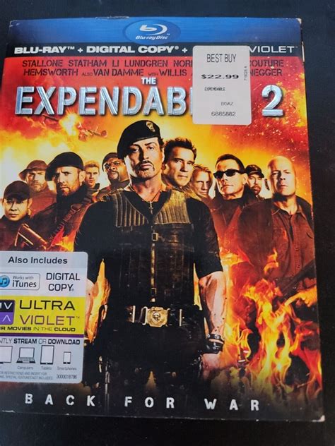 The Expendables 2 Blu Ray W Slip Cover