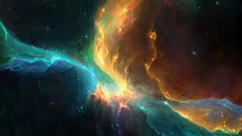 Space Colorful Galaxy Stars Artwork Fantasy Art