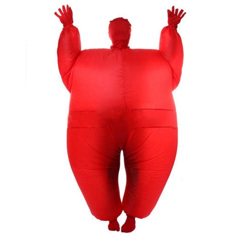 Adult Chub Suit Inflatable Blow Up Full Body Costume Jumpsuit Fat Guy