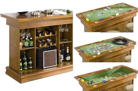 Additionally, it includes wine shelves and glass holders. Amazon.com - Coaster All in One Game Table/bar Unit with ...