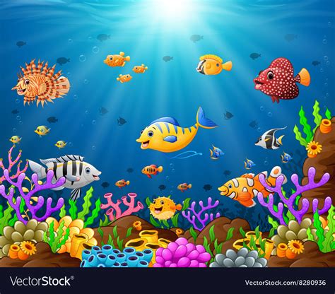 Under The Sea Coral Bubbles Ocean Life Svg File