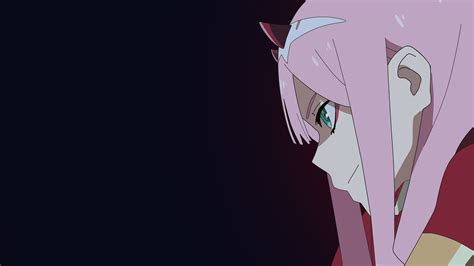 Darling In The Franxx Zero Two On Side With Black Backgorund K Hd Anime Wallpapers HD