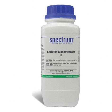 Spectrum Sorbitan Monostearate Nf Analytical Reagents Bottle 500 G 39h061 Spa63 500gm10