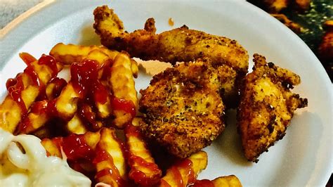 Cut between the joints, through the muscles, and along the fat lines. Chicken Breast cut up and Fried with Crinkle Fries! Quick meal 15 minutes - YouTube