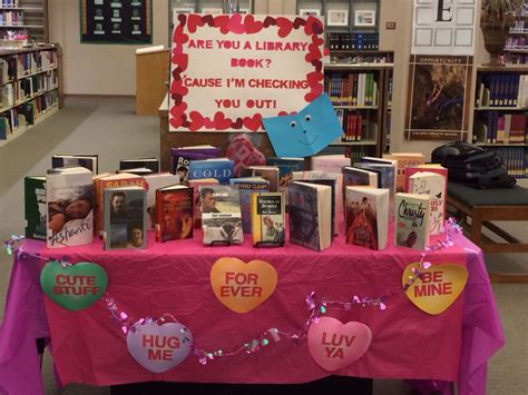 Feb Romance Book Display Library Decor Library Book Displays Book