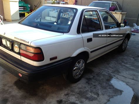 1990 Toyota Corolla Dlx Sedan 4 Door 1 6l