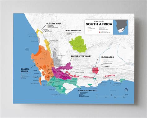 12x16 South Africa Wine Map By Wine Folly South Africa Wine Wine