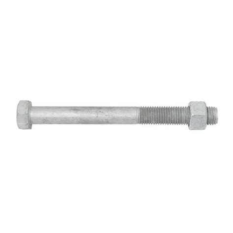 Zenith M20 X 200mm Hot Dipped Galvanised Hex Head Bolt And Nut
