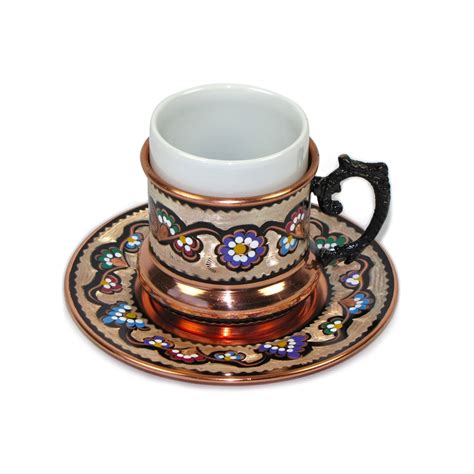 You can use turkish tea set for six to serve your guests coffee. Turkish Coffee Set for Two - Double Size (6 oz). Hand made ...