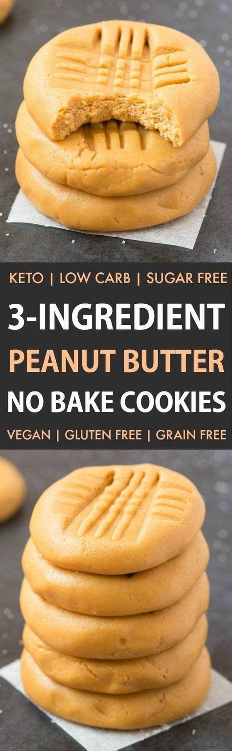 Scoop out a spoonful of dough and roll it into a ball. Keto Peanut Butter No Bake Cookies (3 Ingredients!) - The Big Man's World ® | Recipe | Vegan ...