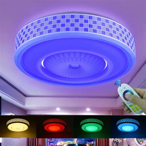 Modern Led Colorful 24g Remote Touch Control Ceiling Light 12w 24w 36w