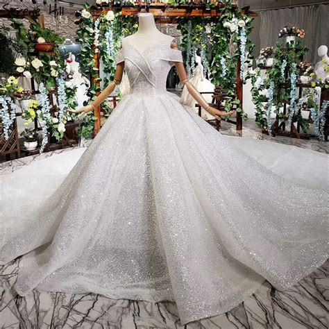 Luxury Sweetheart Sexy Vintage Wedding Dresses 2019 Sequined Sparkle