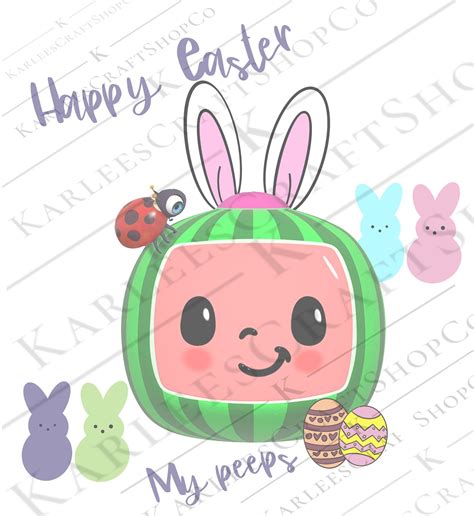 Cocomelon Happy Easter My Peeps Png Kids Easter Easter Etsy Uk